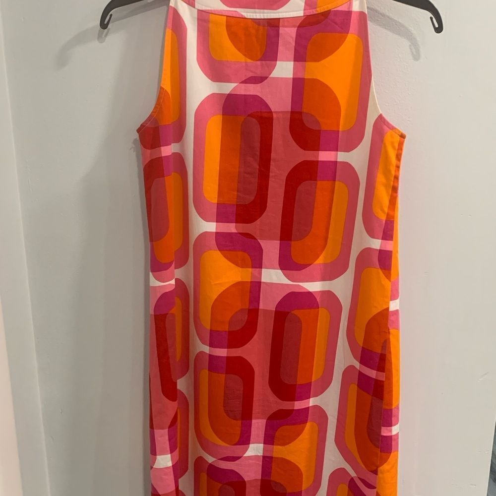 Eliza J. New York Vibrant Pink and Orange Geometric Dress - Picture 2 of 12
